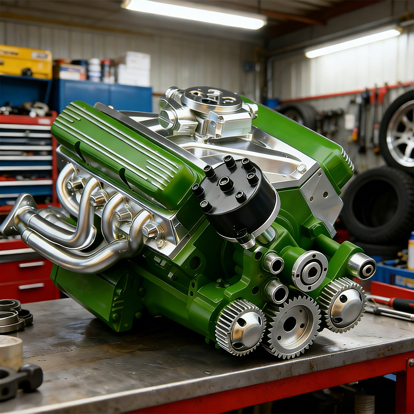 🎁 Warehouse Clearance🏆 10,000 Sold This Week✨ - Gasoline OHV V8 Small-block Engine Model Kits