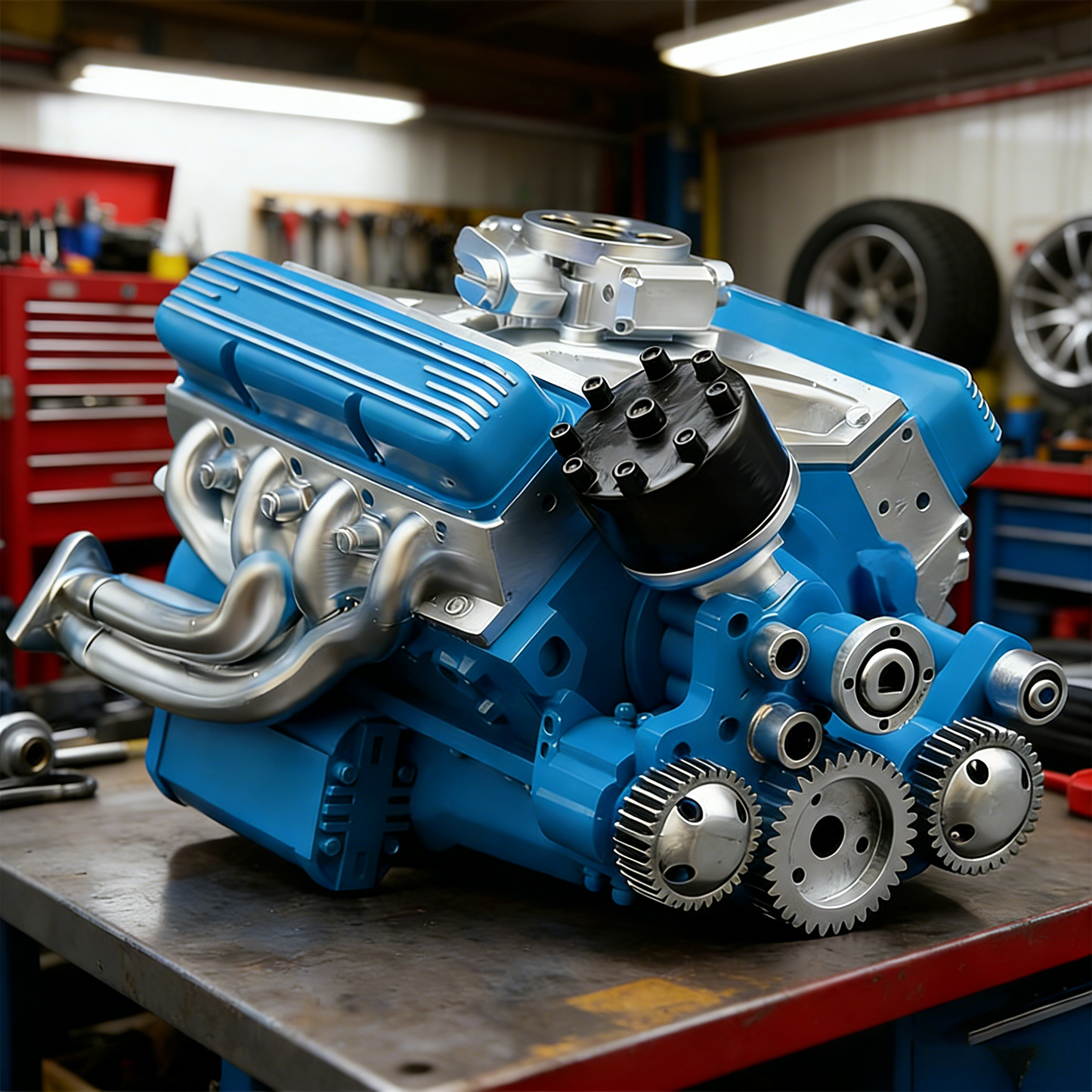 🎁 Warehouse Clearance🏆 10,000 Sold This Week✨ - Gasoline OHV V8 Small-block Engine Model Kits